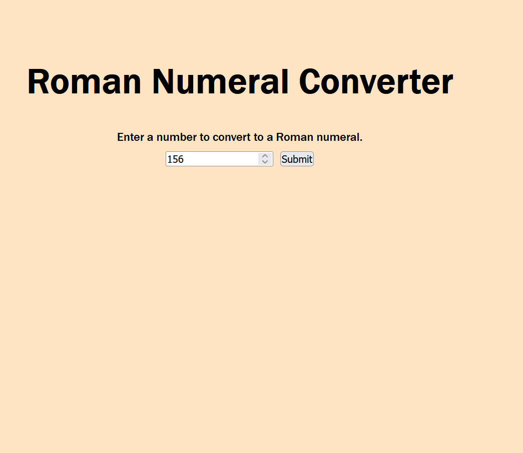 image of roman numeral converter app